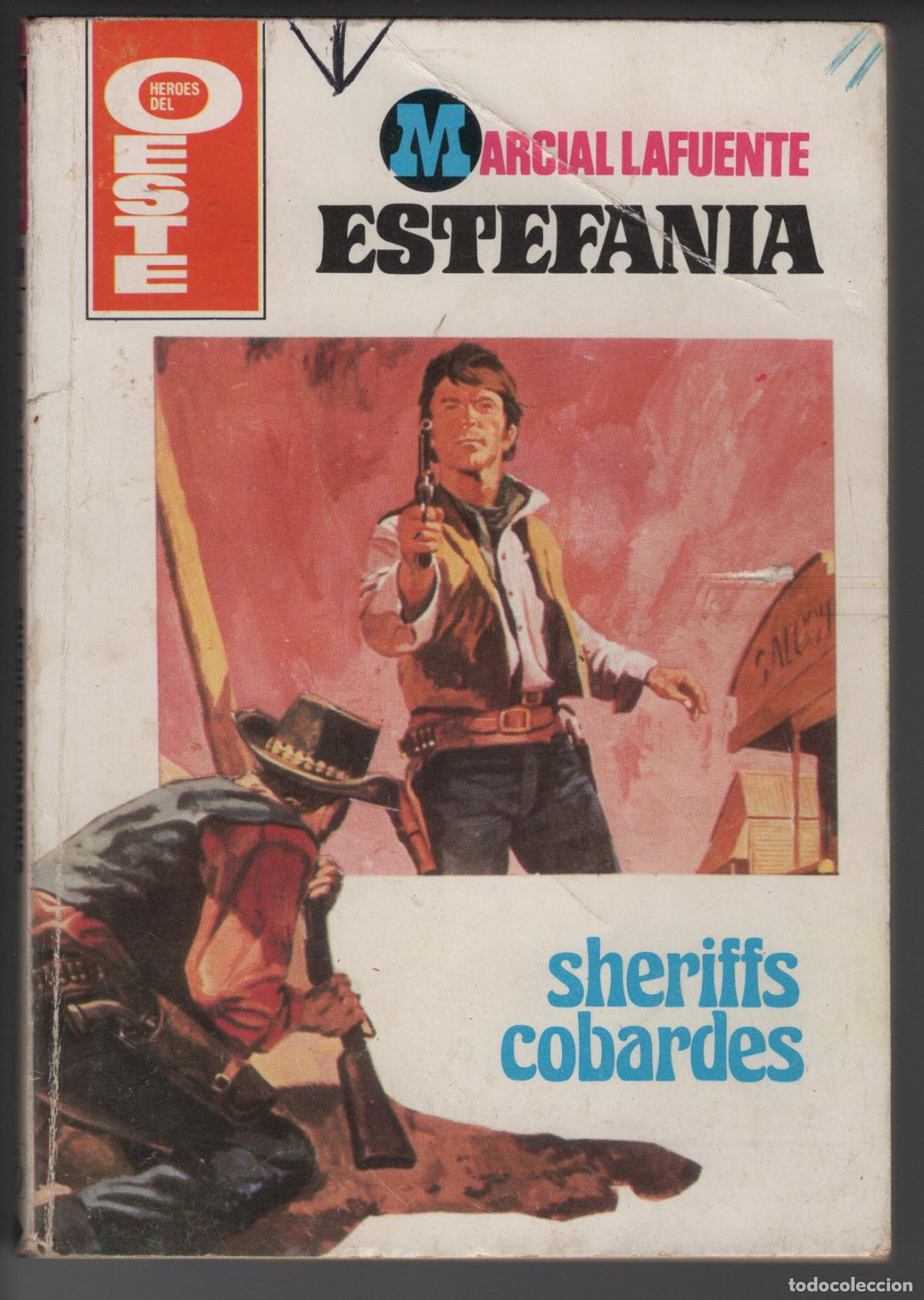 Libros de segunda mano: HEROES DEL OESTE 1084- SHERIFFS COBARDES - ESTEFANIA - BOLSILIBRO BRUGUERA