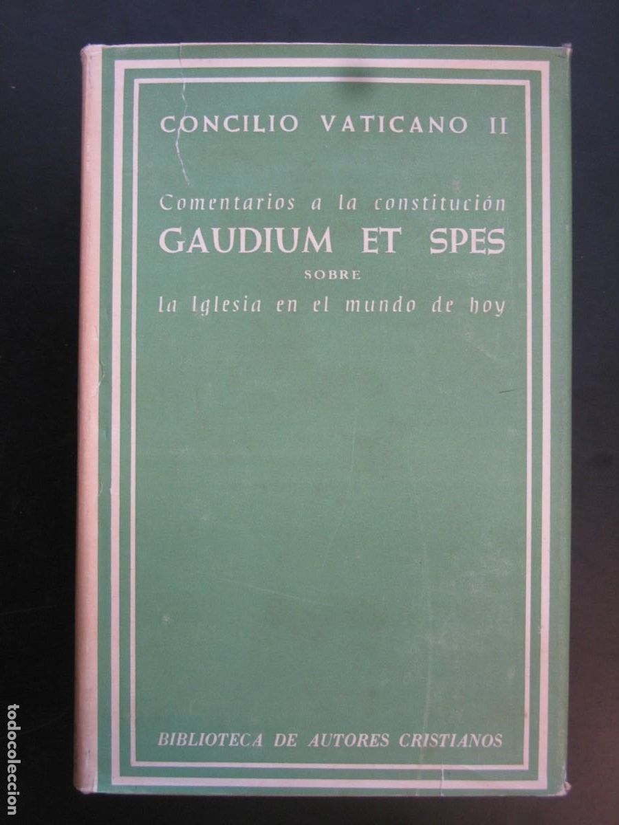 Livres d'occasion: CONCILIO VATICANO II, COMENTARIOS A LA CONSTITUCI&Oacute;N GAUDIUM ET SPES SOBRE LA IGLESIA ACTUAL, 1968