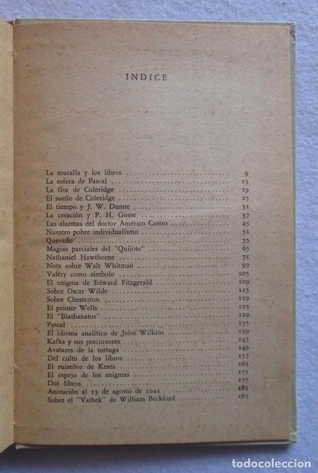 Libros de segunda mano: OTRAS INQUISICIONES - JORGE LUIS BORGES - Foto 4