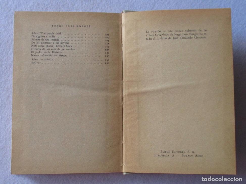 Libros de segunda mano: OTRAS INQUISICIONES - JORGE LUIS BORGES - Foto 5