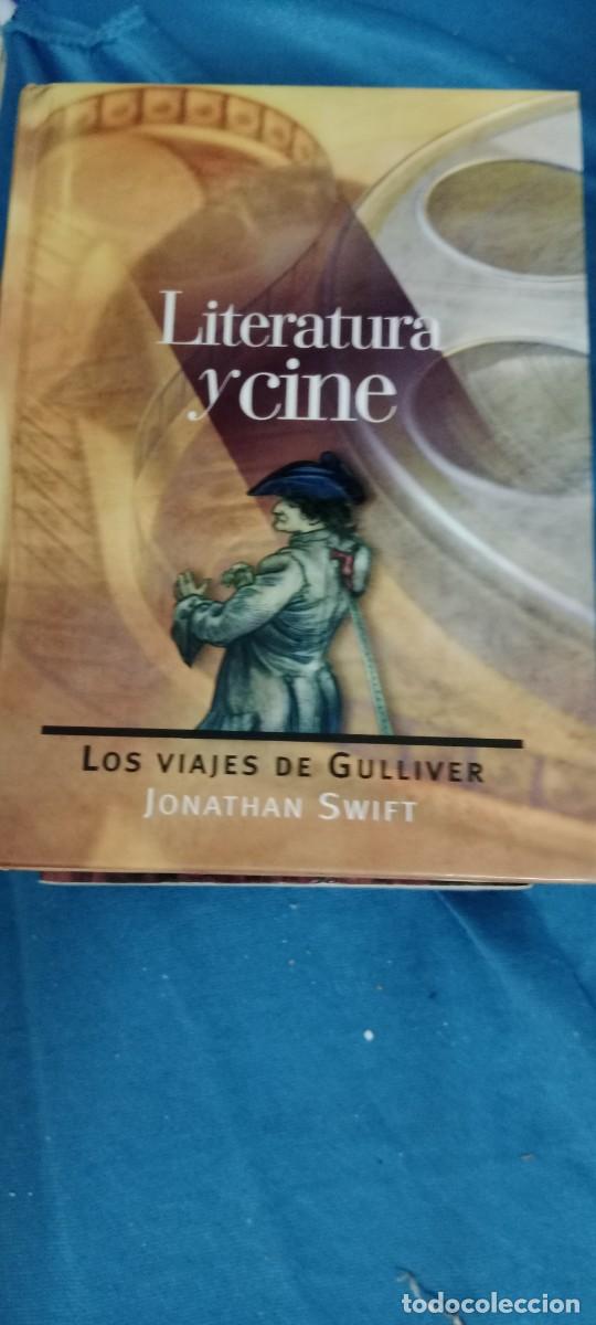 Libros de segunda mano: LITERATURA Y CINE LOS VIAJES DE GULLIVER JONATHAN SWIFT LIBRO CU-02