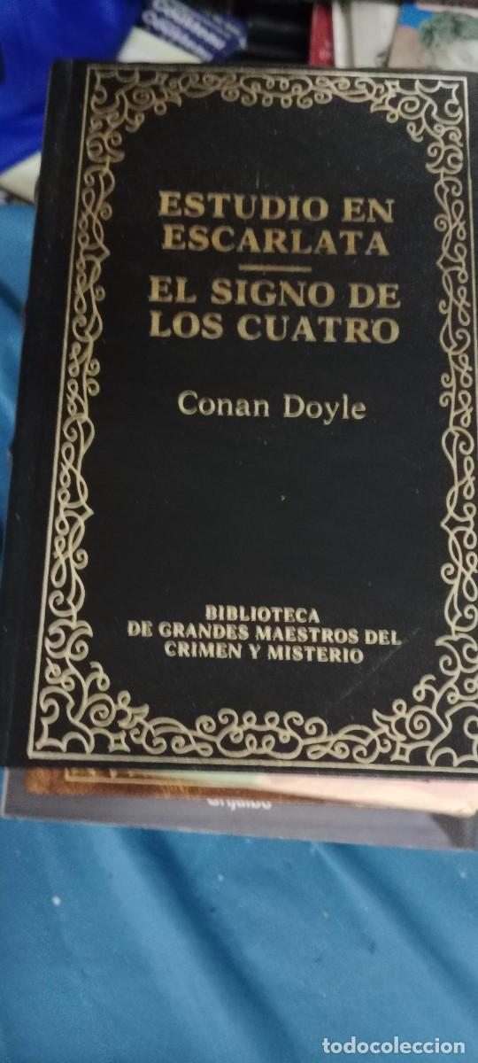 Libros de segunda mano: ESTUDIO EN ESCARLATA Y EL SIGNO DE LOS CUATRO POR CONAN DOYLE LIBRO CU-02