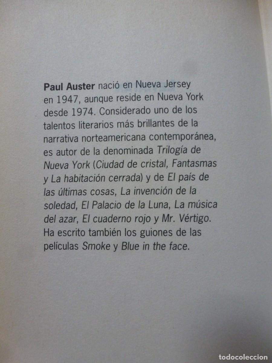 Libros de segunda mano: LEVIAT&Aacute;N. PAUL AUSTER. TAPAS DURAS - Foto 4