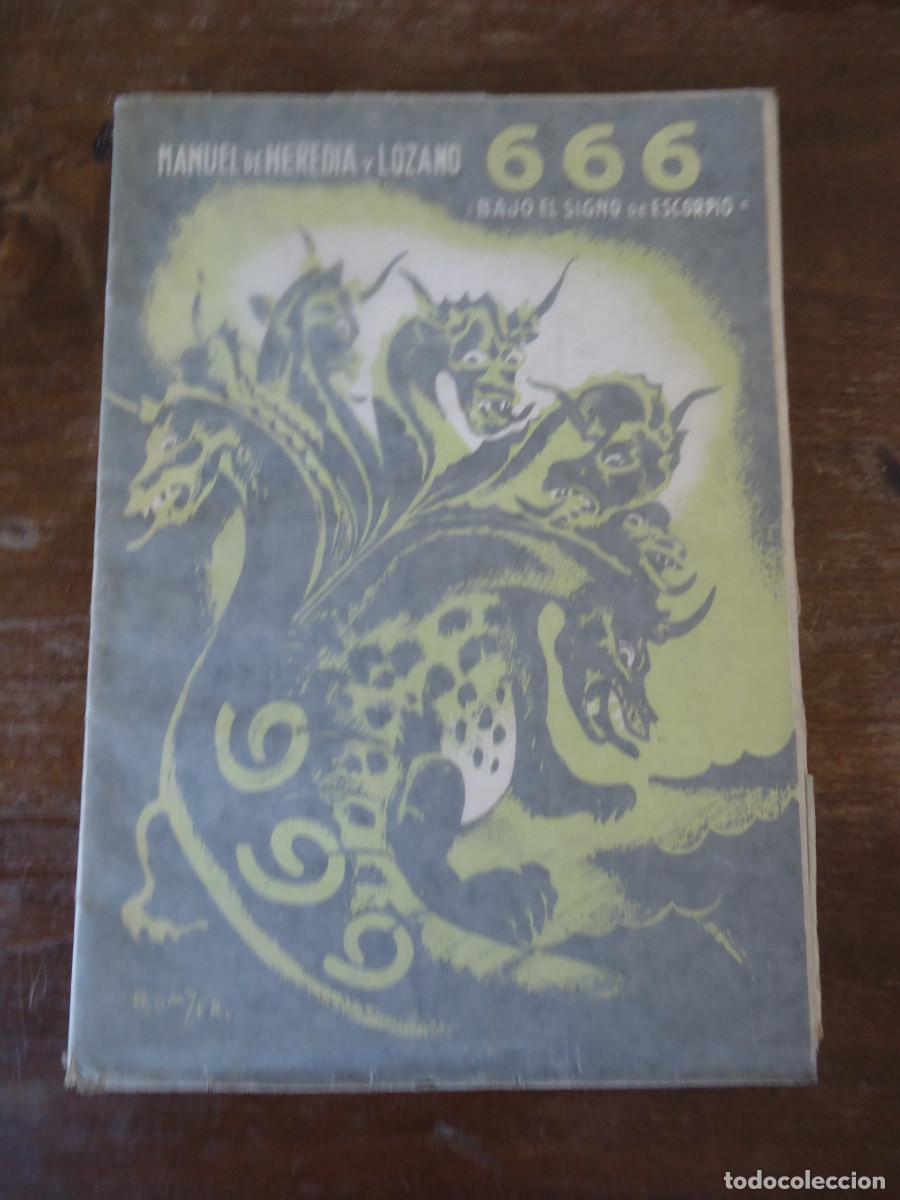 Libros de segunda mano: 666 Bajo el signo de escorpio. Manuel de Heredia y Lozano. 1939