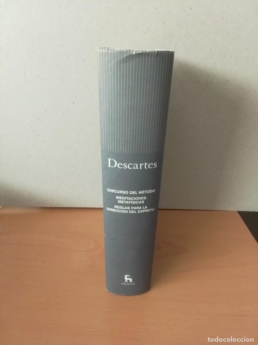 Libros de segunda mano: Descartes - Biblioteca Grandes Pensadores - editorial Gredos - edici&oacute;n cl&aacute;sica, de lujo