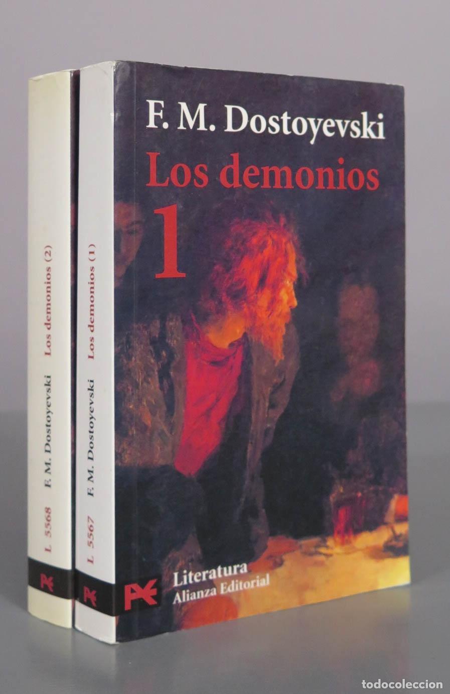 Libros de segunda mano: Los demonios - F. M. Dostoyevski - Alianza Editorial. 2 TOMOS