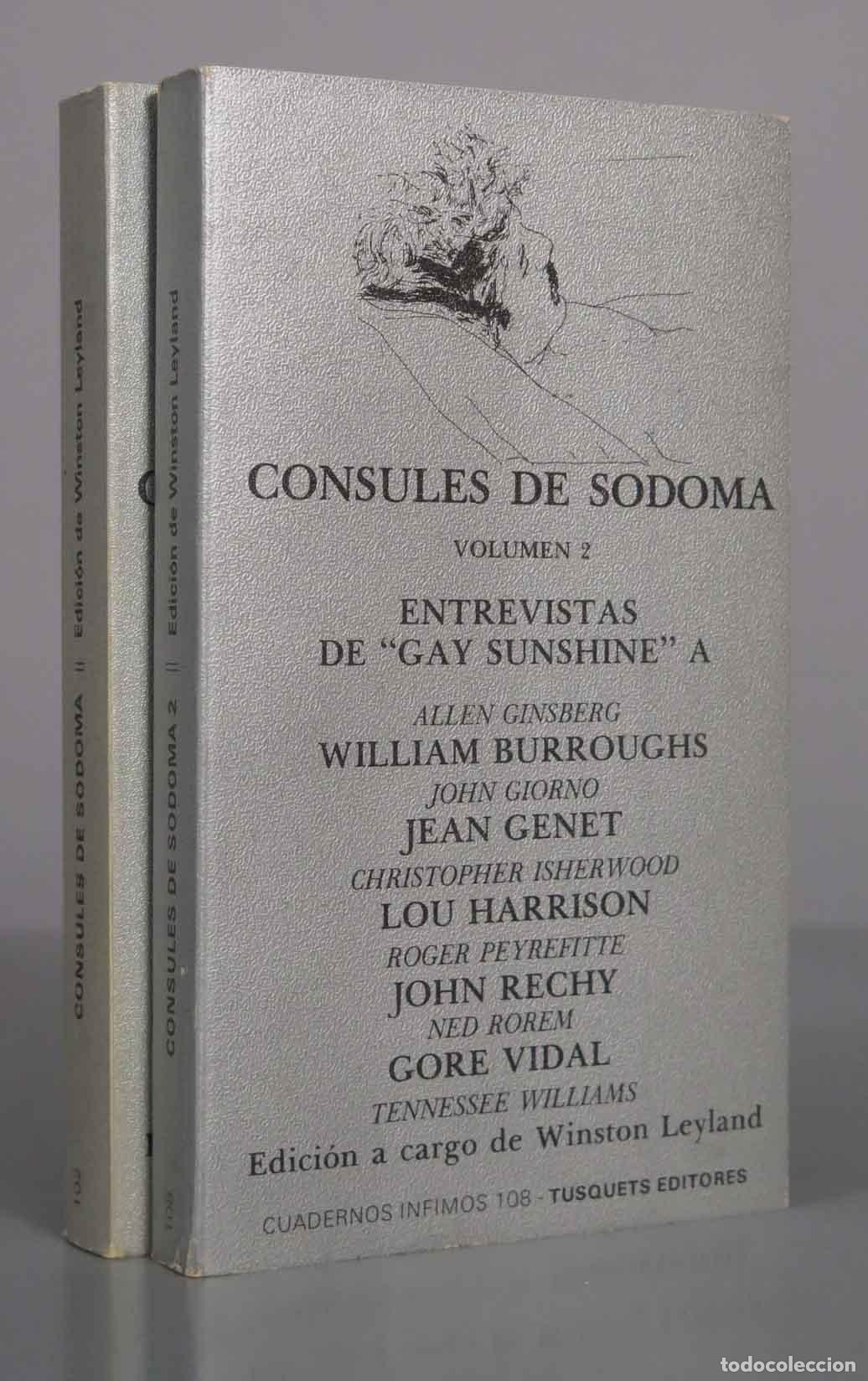 Libri di seconda mano: C&oacute;nsules de Sodoma Volumen - Winston Leyland - Tusquets Editores. 2 TOMOS