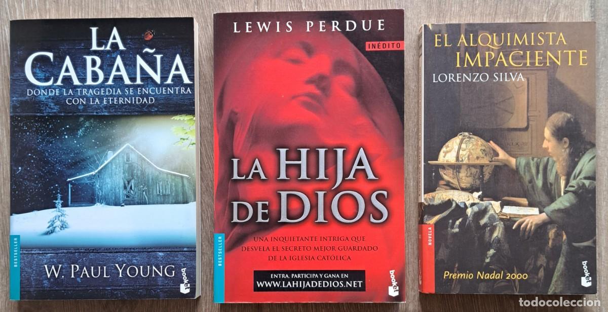 Libros de segunda mano: Lote 3 libros &rdquo;booket&rdquo;: La Caba&ntilde;a / La Hija De Dios / El Alquimista Impaciente