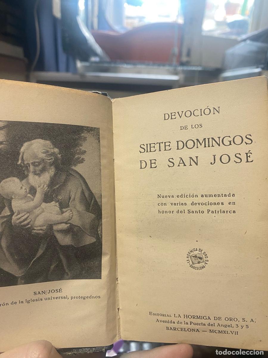 Libros de segunda mano: DEVOCION DE LOS SIETE DOMINGOS DE SAN JOSE, EDITORIAL LA HORMIGA DE ORO, S.A