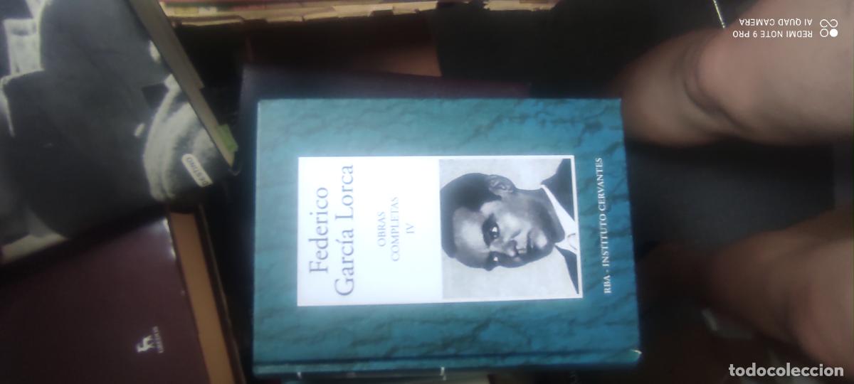 Libros de segunda mano: OBRAS COMPLETAS IV: CORRESPONDENCIA 1910-1936 - GARCIA LORCA, FEDERICO