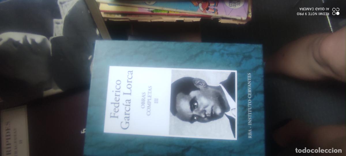 Libros de segunda mano: Obras completas, tomo III.- Garc&iacute;a Lorca, Federico