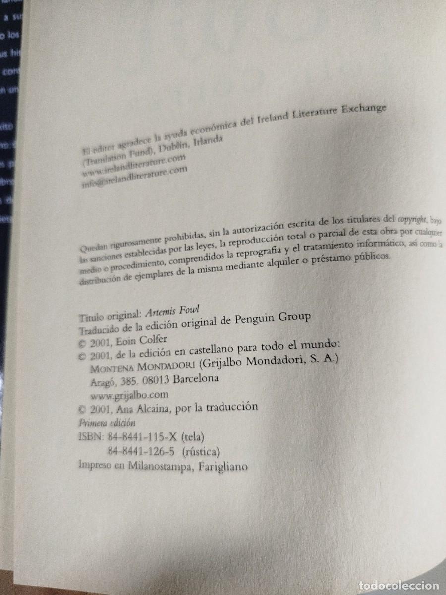 Libros de segunda mano: Artemis Fowl. Eoin Colfer - Foto 3