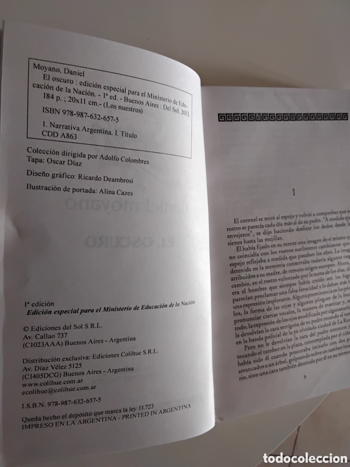 Libros de segunda mano: Daniel Moyano &ndash; El oscuro &ndash; Ediciones del Sol, 2013 - Foto 4