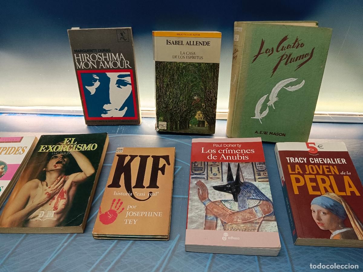 Libros de segunda mano: Lote de 9 libros best sellers, Las cuatro plumas, Kif, La joven de la perla, El exorcismo y mas