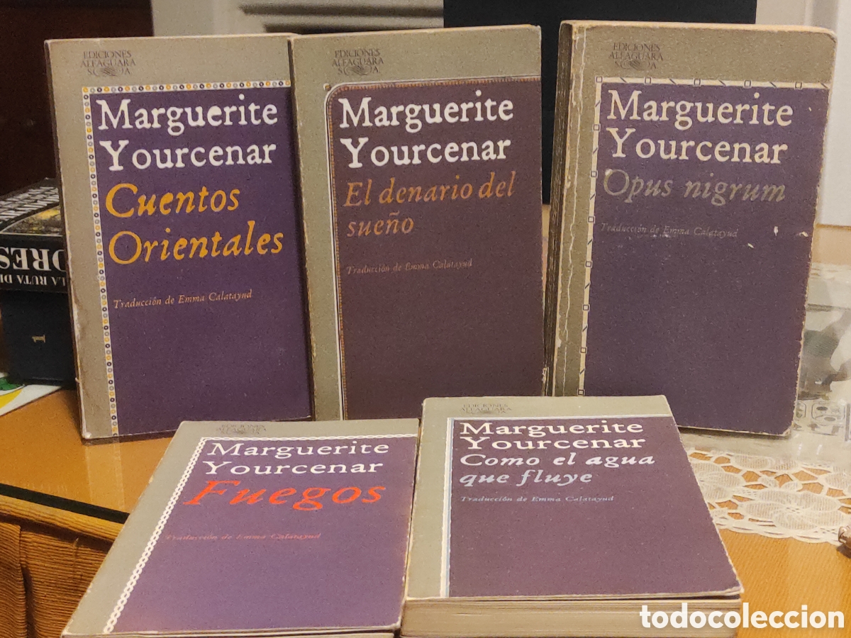 Libros de segunda mano: Lote 5 libros Marguerite Yourcenar. para ellos fuegos como el agua que fluye el (PEDIDO MINIMO 10&euro;)