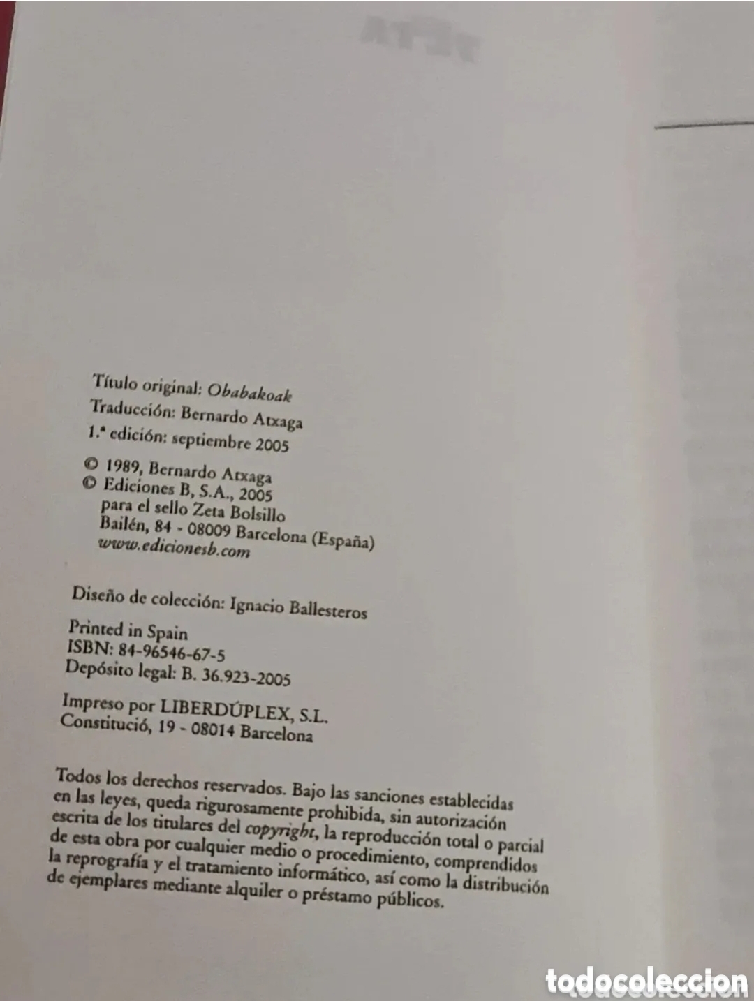Libros de segunda mano: Bernardo Atxaga / ObabaKoak - Foto 5