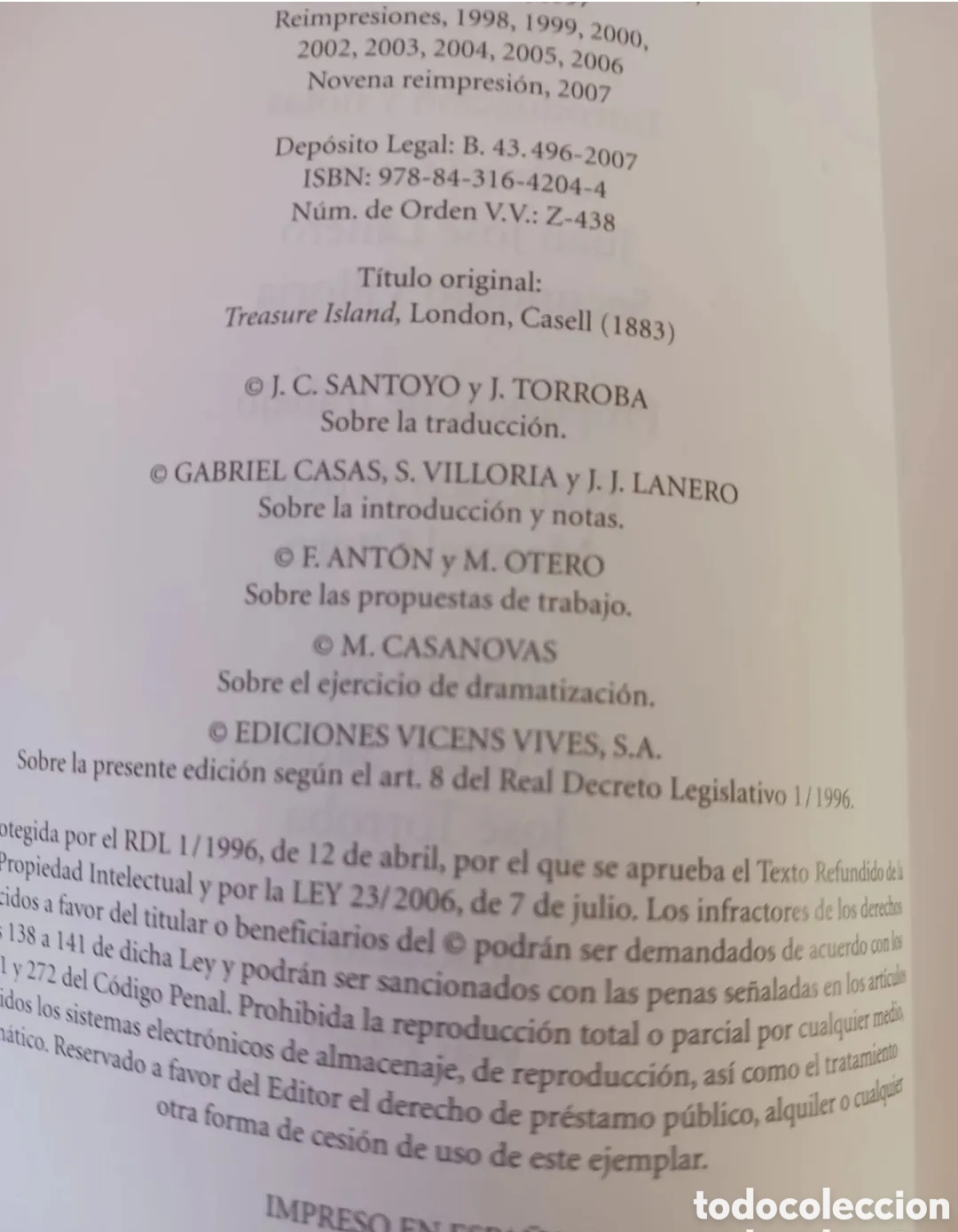 Libros de segunda mano: Libro, La isla del tesoro. - Foto 2