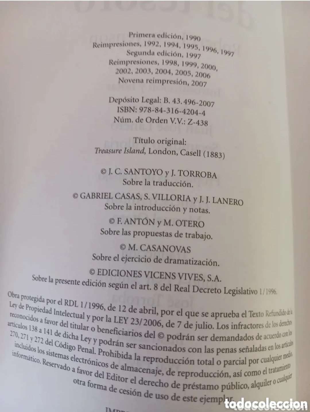 Libros de segunda mano: Libro, La isla del tesoro. - Foto 3