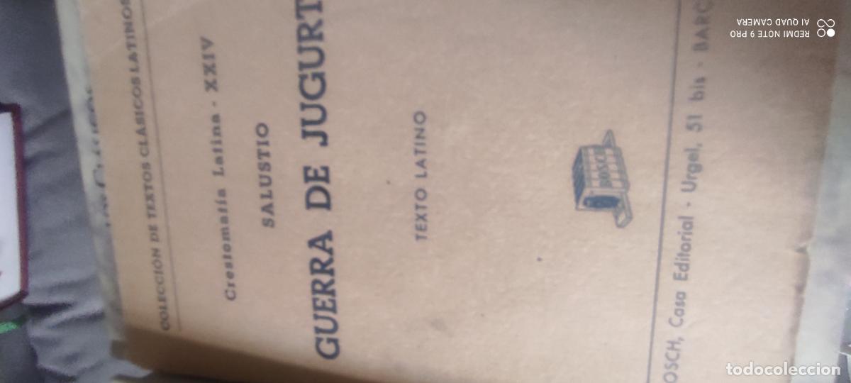 Libros de segunda mano: Salustio, Guerra de Jugurta, Crestomatia latina XXIV l