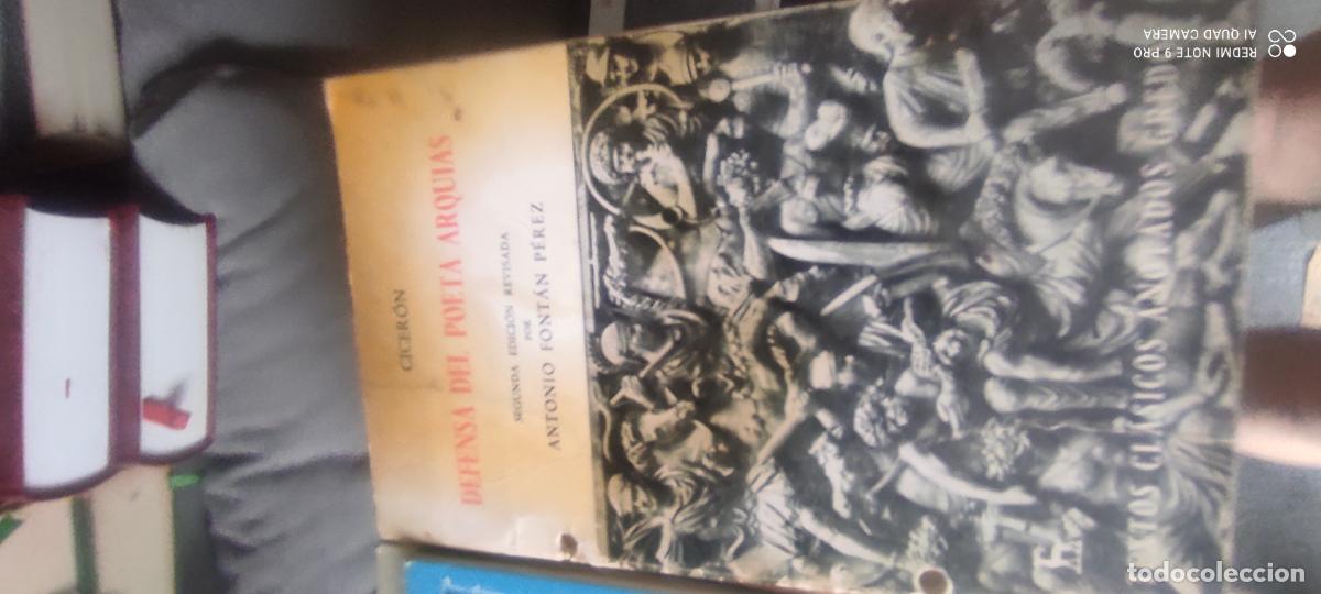 Libros de segunda mano: DEFENSA DEL POETA ARQUIAS, CICERON