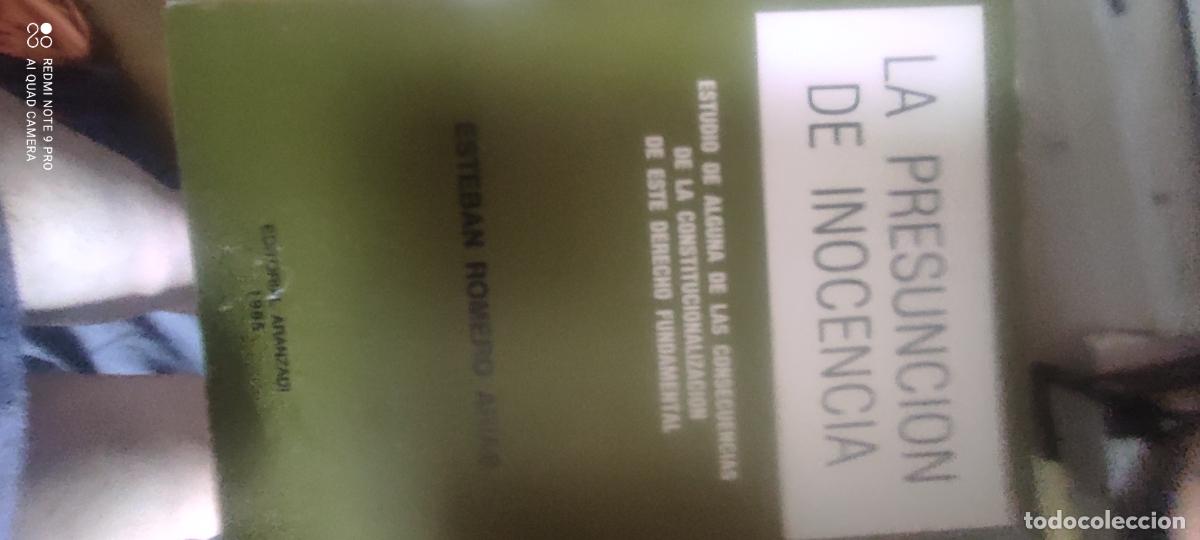 Libros de segunda mano: La presunci&oacute;n de inocencia - Romero Arias, Esteban