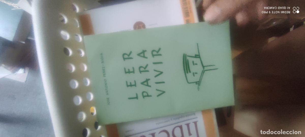 Libros de segunda mano: Leer para vivir. P&eacute;rez-Rioja