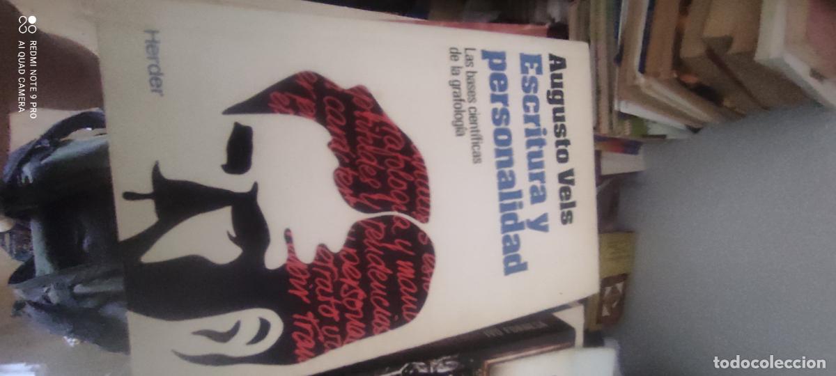 Libros de segunda mano: ESCRITURA Y PERSONALIDAD - AUGUSTO VELS - EDITORIAL HERDER - 1982
