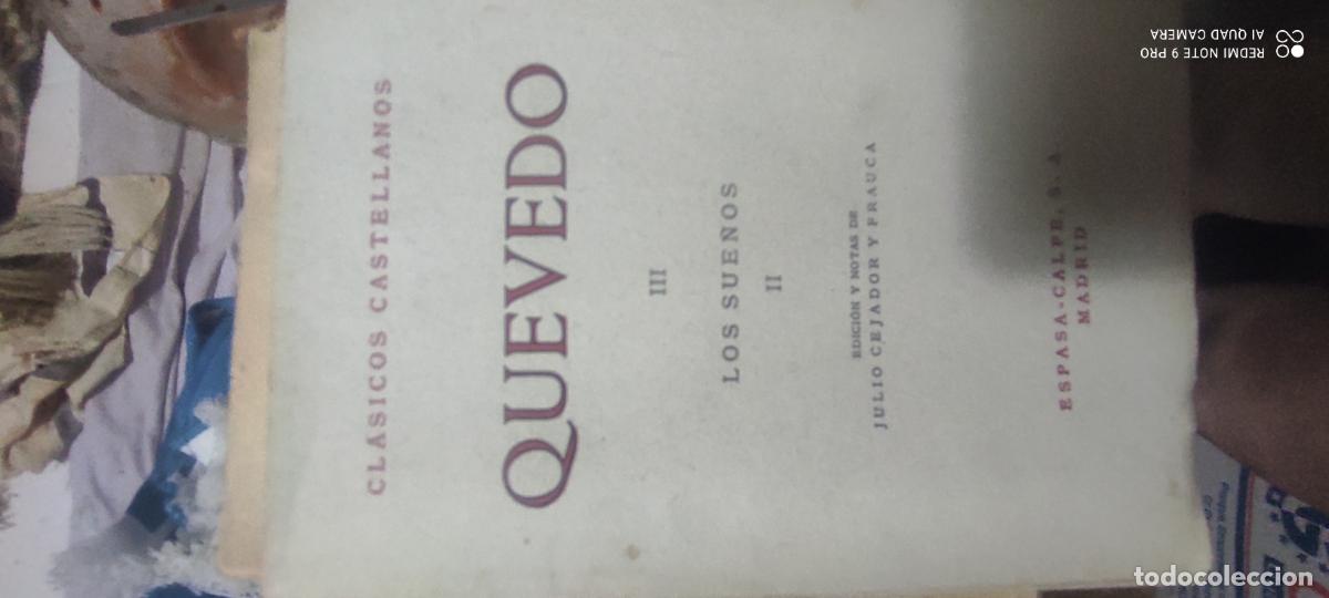 Libros de segunda mano: Cl&aacute;sicos Castellanos Quevedo Los Sue&ntilde;os II