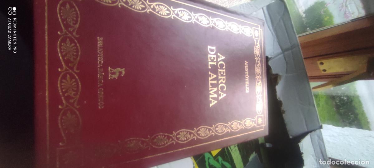 Libros de segunda mano: ACERCA DEL ALMA. ARIST&Oacute;TELES. Editorial Gredos. 2000.