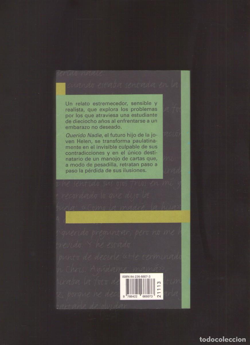 Libros de segunda mano: Bd. Querido Nadie (Berlie Doherty) - Foto 2