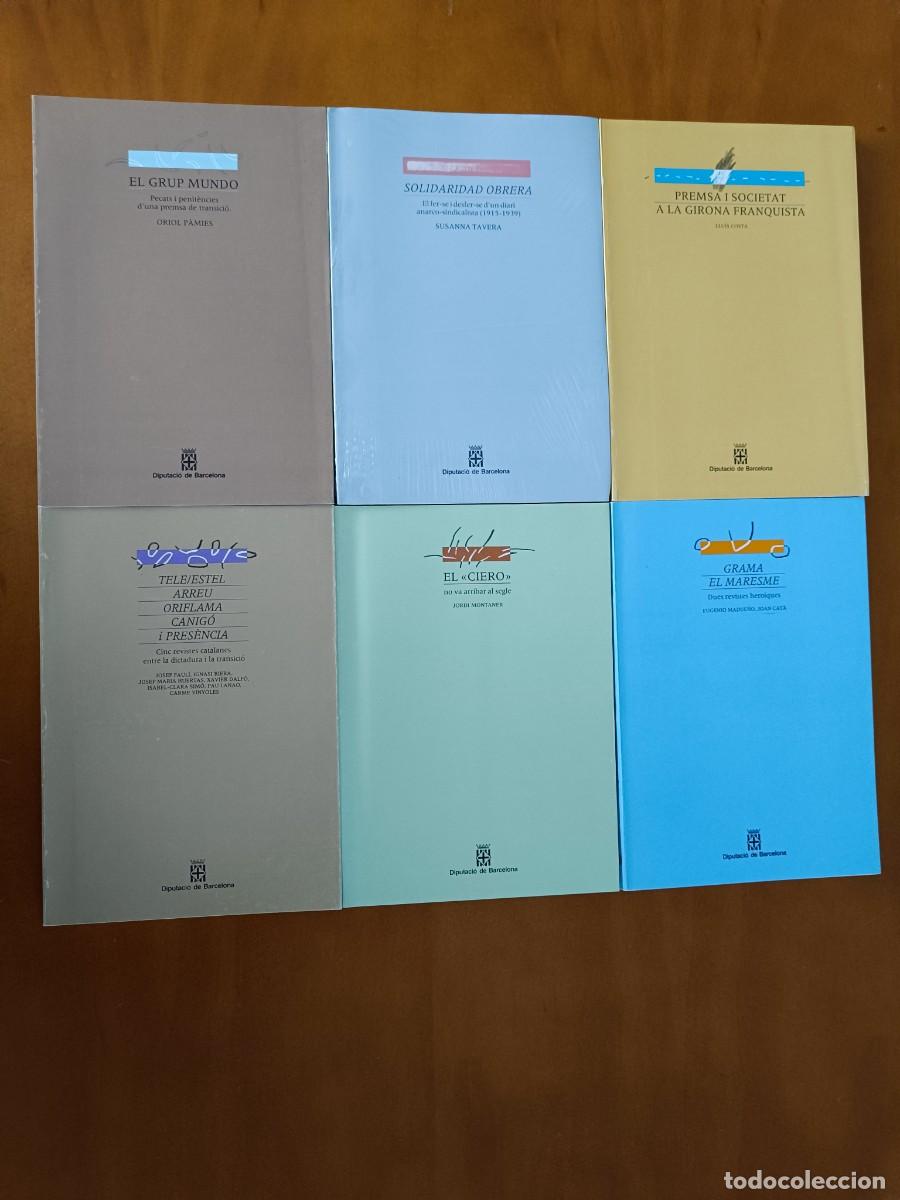 Libros de segunda mano: LOTE 6 LIBROS, CIERO SOLIDARIDAD GRAMA MARESME ARREU- Vaixells paper, Col&middot;legi Periodistes Catalunya