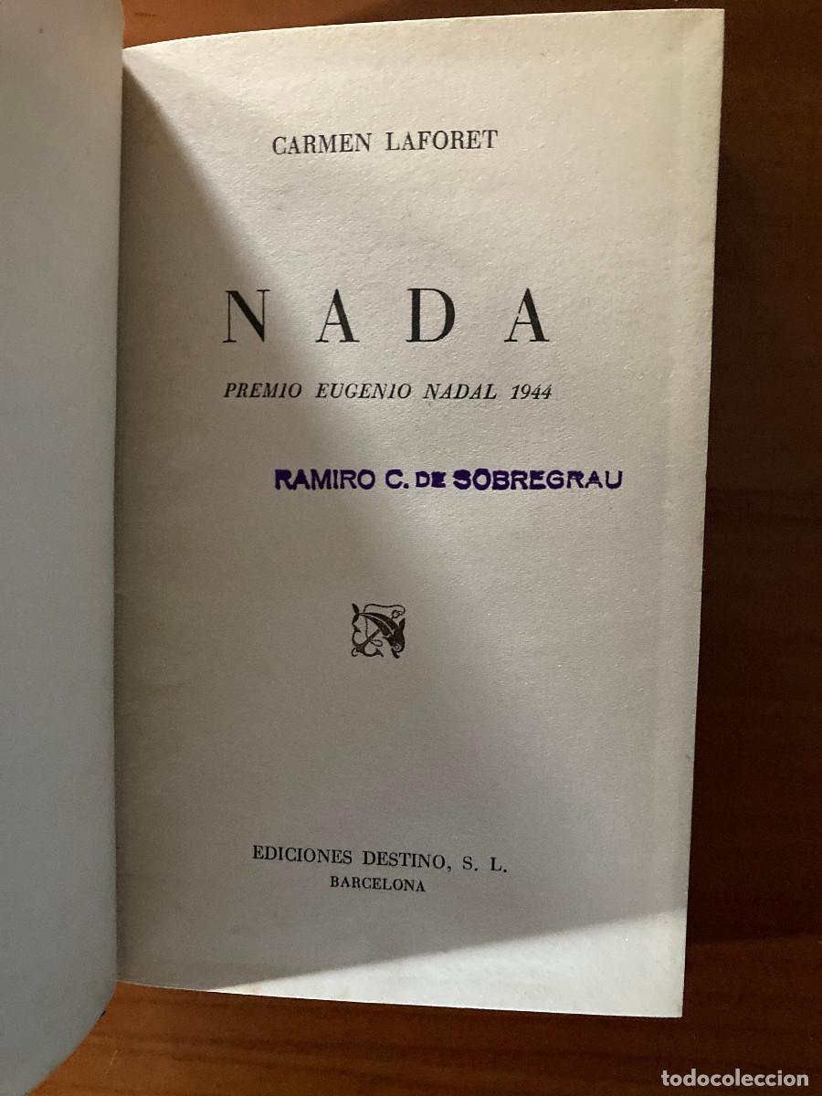 Libros de segunda mano: Nada de Carmen Laforet. 1a edici&oacute;n.