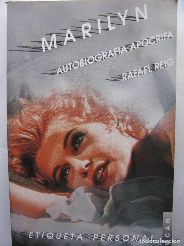 Libros de segunda mano: Marilyn. Autobiograf&iacute;a ap&oacute;crifa. Rafael Reig