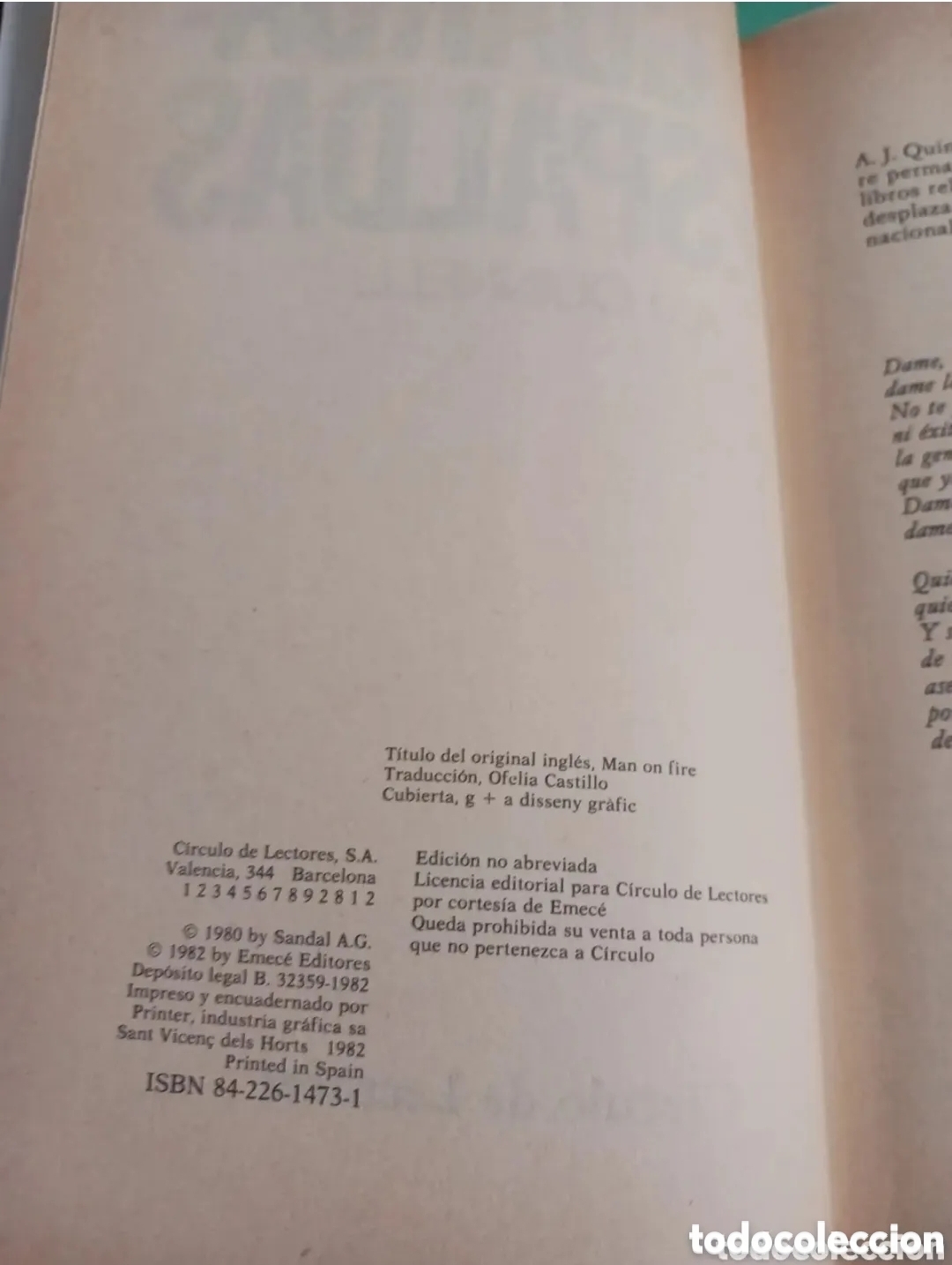 Libros de segunda mano: Libro EL GUARDA - ESPALDAS. A.J.QUINNELL. - Foto 2
