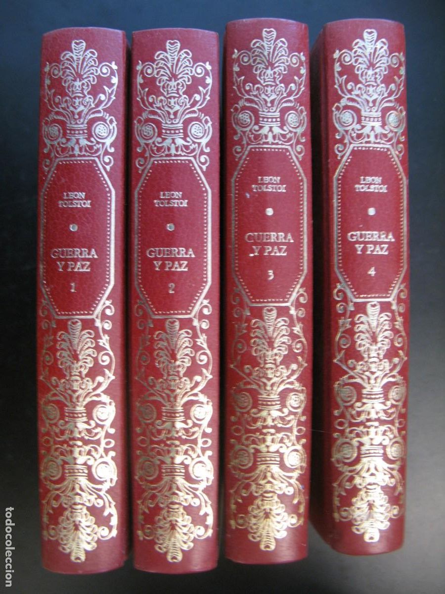 Libri di seconda mano: LEON TOLSTOY. GUERRA Y PAZ. 4 TOMOS. COMPLETO. CIRCULO DE AMIGOS DE LA HISTORIA