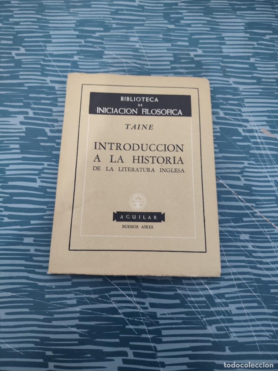 Libros de segunda mano: INTRODUCCI&Oacute;N A LA HISTORIA DE LA LITERATURA INGLESA,AGUILAR EDITORIAL,1960,67 P&Aacute;GINAS.