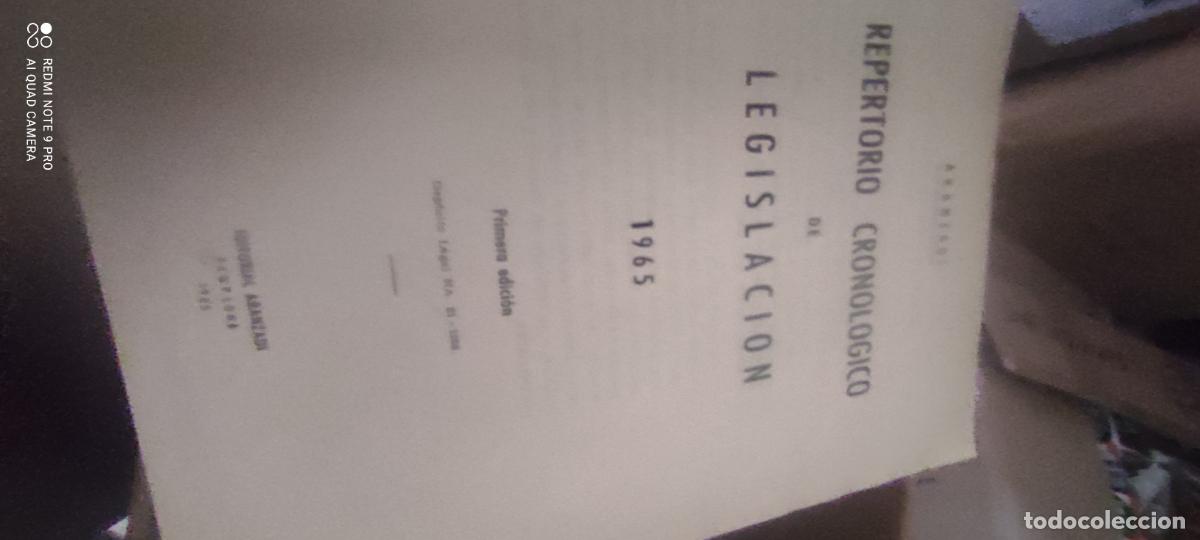Libros de segunda mano: Repertorio cronol&oacute;gico de legislaci&oacute;n, 1965