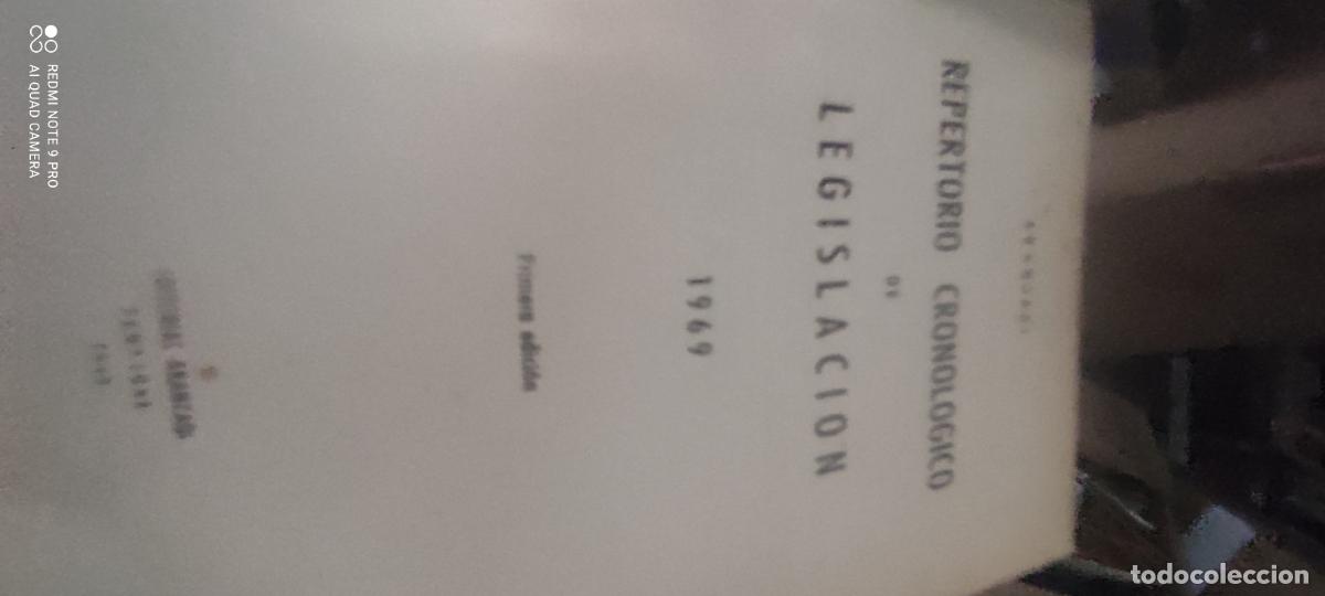 Libros de segunda mano: Repertorio cronol&oacute;gico de legislaci&oacute;n, 1969