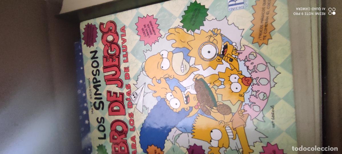 Libros de segunda mano: Los Simpson. Libro de juegos para los d&iacute;as de lluvia