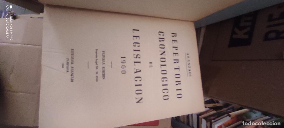 Libros de segunda mano: Repertorio cronol&oacute;gico de legislaci&oacute;n, 60 l