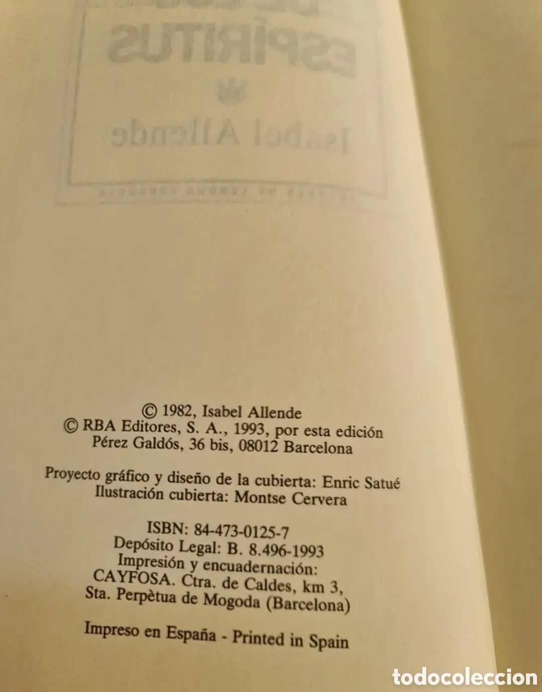 Libros de segunda mano: Libro La casa de los esp&iacute;ritus / Isabel Allende - Foto 2