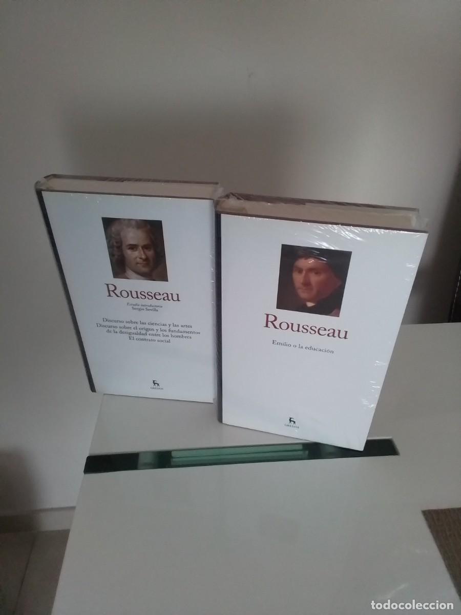 Libros de segunda mano: Rousseau. Biblioteca Grandes Pensadores Gredos. Obra completa. 2 tomos. Precintados. Tapa dura