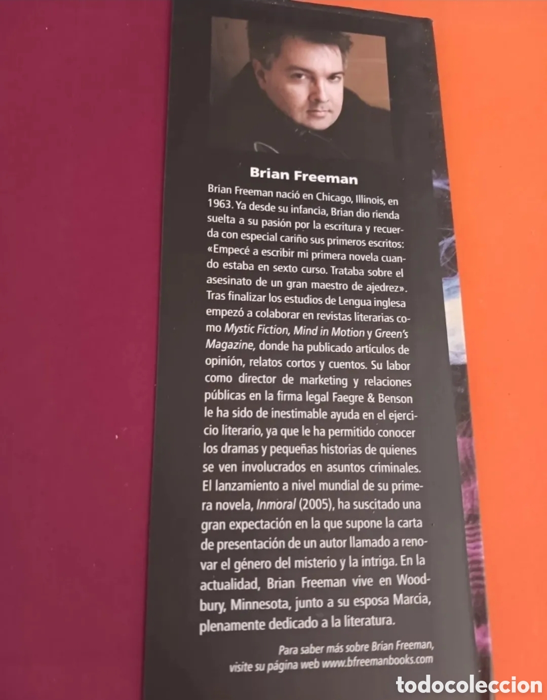 Libros de segunda mano: Libro, INMORAL. BRIAN FREEMAN. - Foto 4