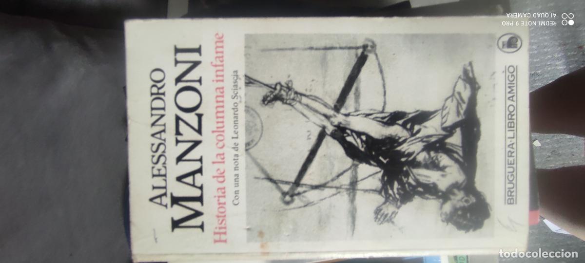 Libros de segunda mano: Historia de la columna infame.- Manzoni, Alessandro