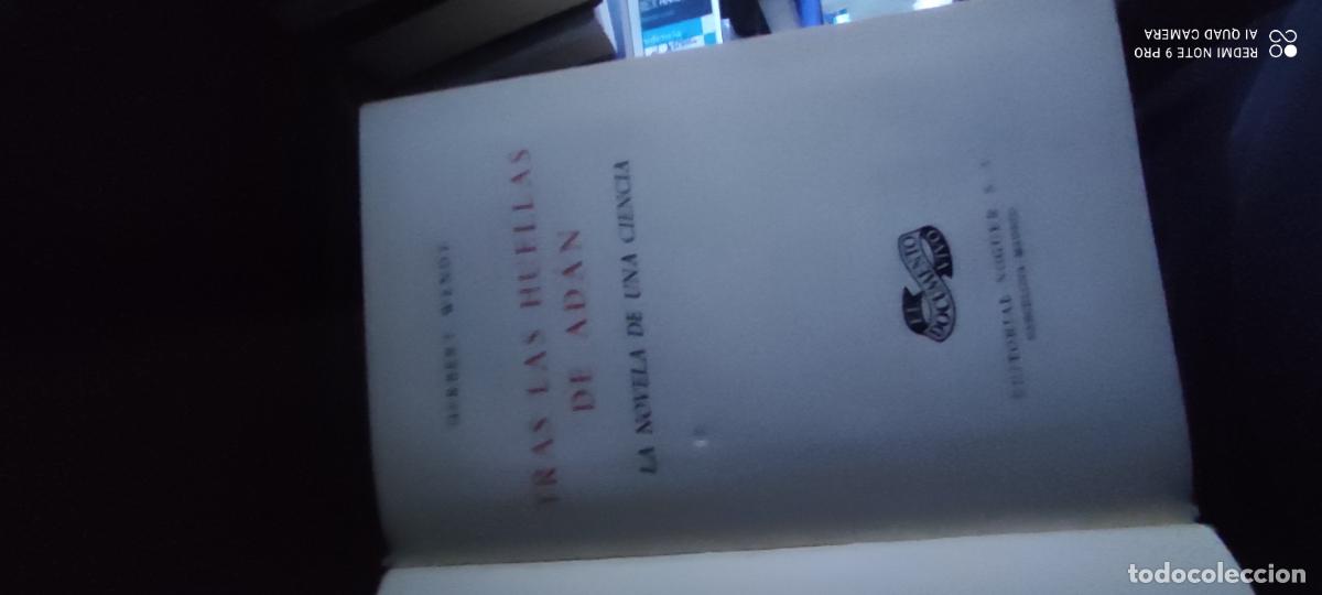 Libros de segunda mano: Tras las huellas de Ad&aacute;n, una novela de la ciencia
