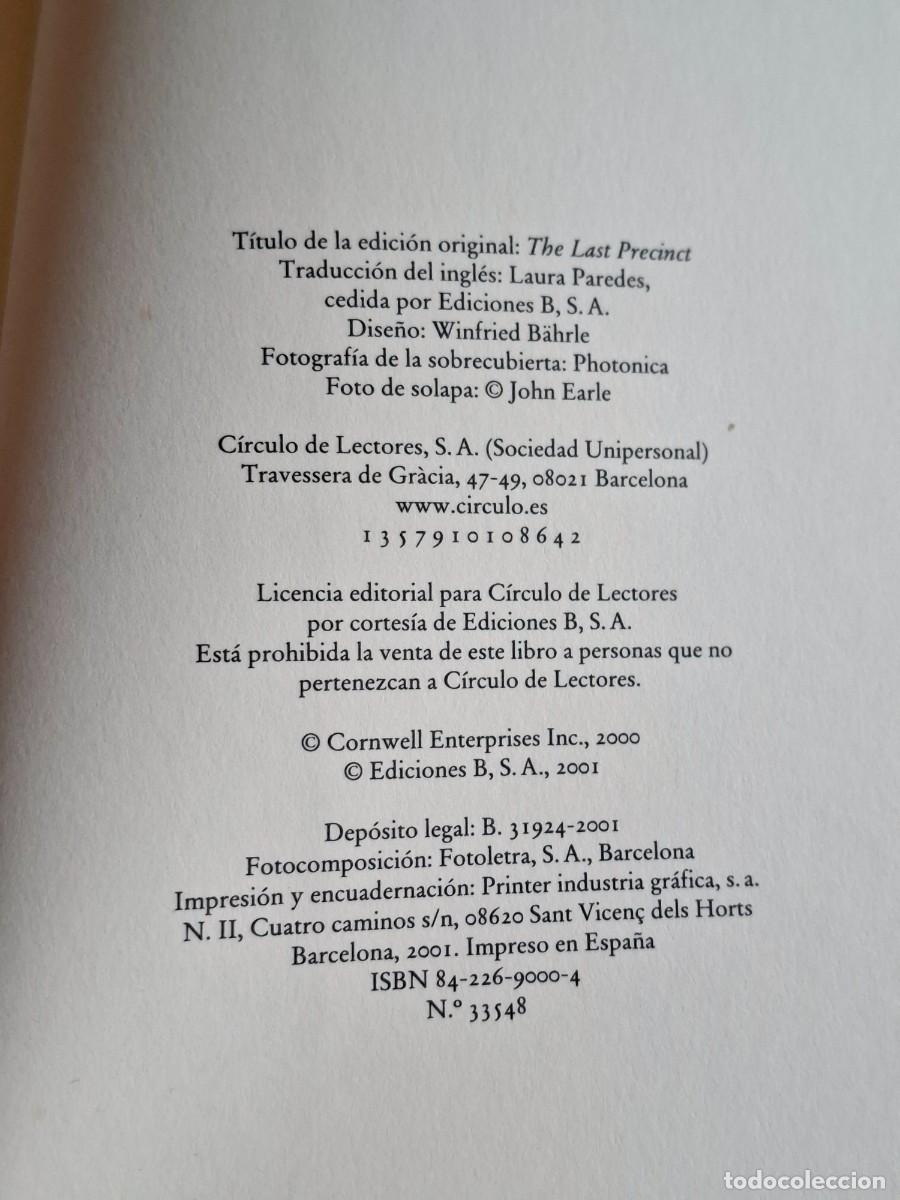 Libros de segunda mano: PATRICIA D. CORNWELL - EL ULTIMO REDUCTO - Foto 4