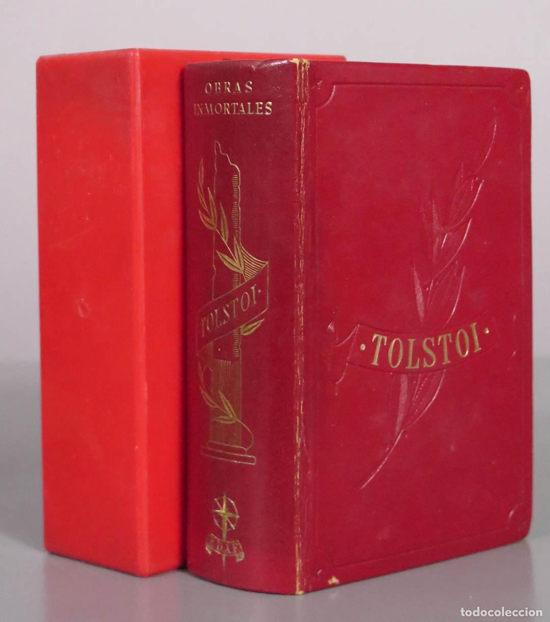 Libros de segunda mano: Obras inmortales - Le&oacute;n Tolst&oacute;i - EDAF. 1968