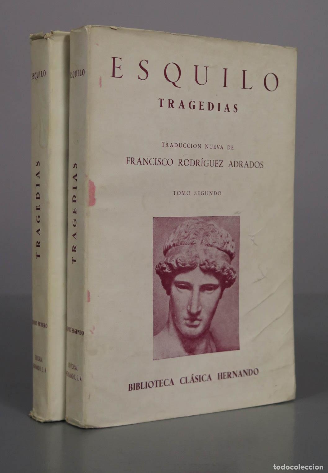 Libros de segunda mano: Tragedias - Esquilo - Librer&iacute;a y Casa Editorial Hernando. 2 TOMOS