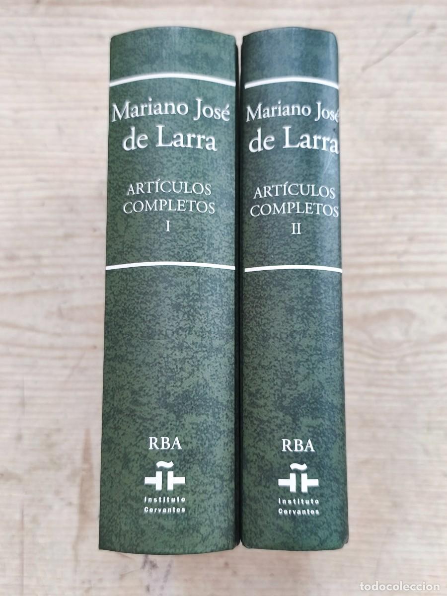 Libros de segunda mano: Art&iacute;culos Completos - Mariano Jos&eacute; de Larra - 2 Tomos - Completa - 2008 - RBA - Instituto Cervantes
