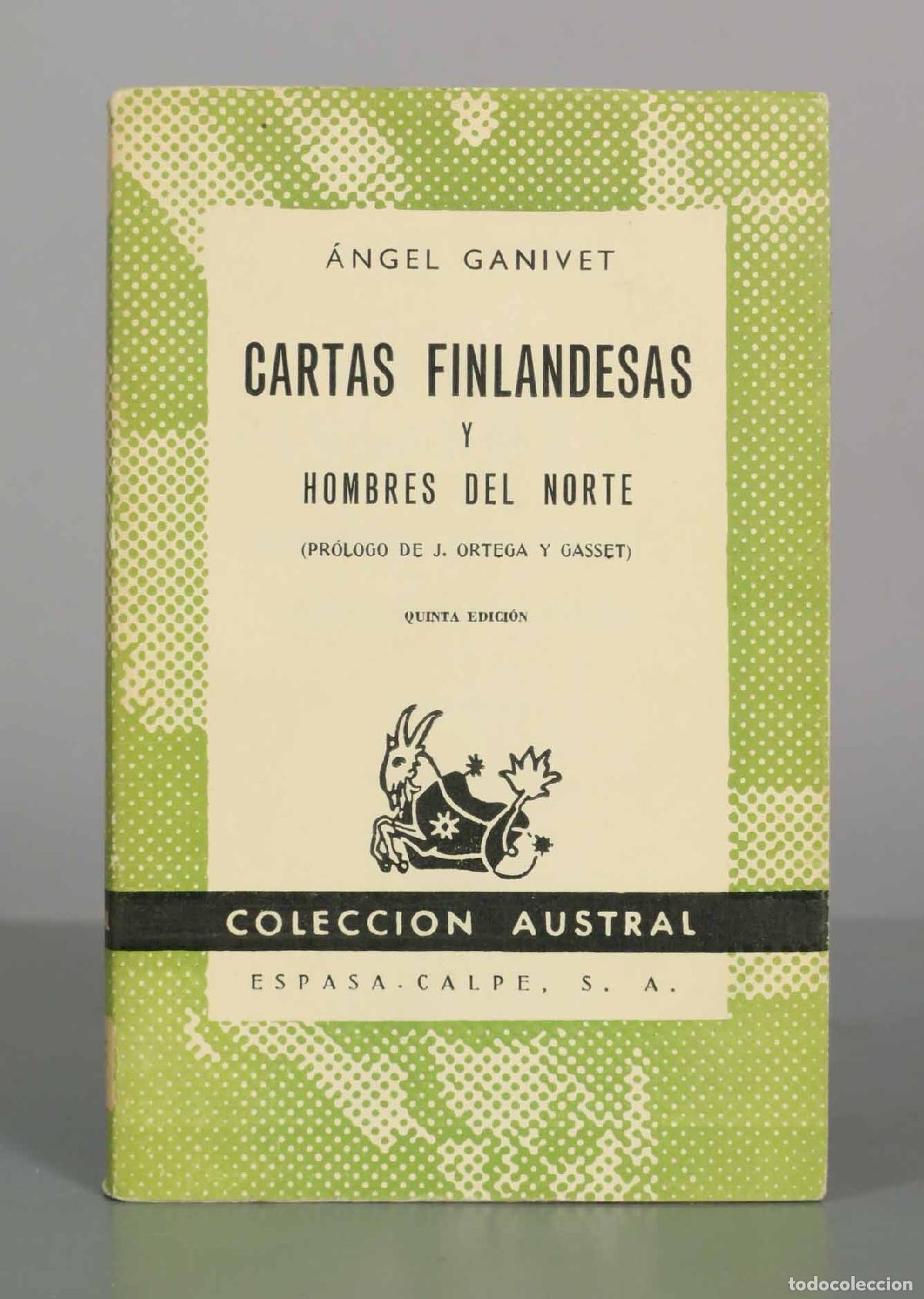 Libros de segunda mano: Cartas finlandesas y hombres del norte - &Aacute;ngel Ganivet - Espasa-Calpe AUSTRAL